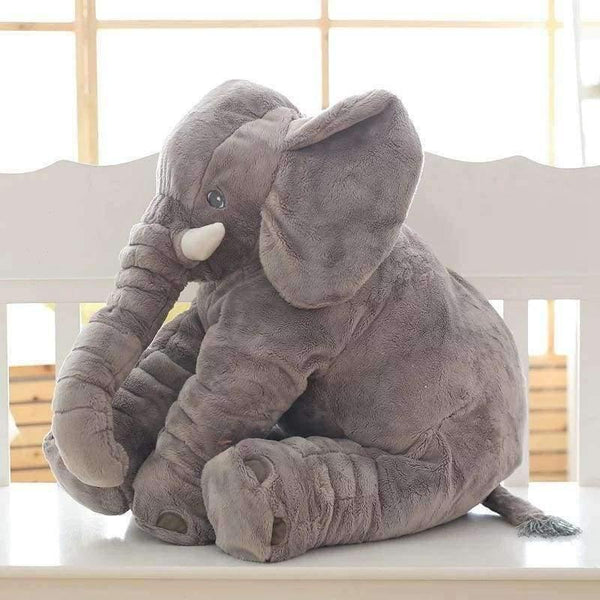 Planet Gates Grey 65cm Plush Elephant Toy Baby Sleeping Back Cushion Soft Stuffed Pillow Elephant Doll Newborn Playmate Doll Kids Birthday Gift