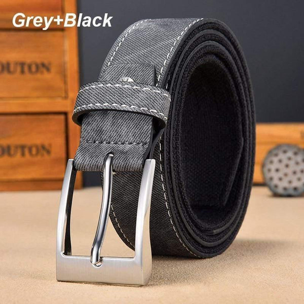 Denim Belt For Jeans Men Casual Canvas Designer Belts High Quality 3.5 CM Width Patchwork Strap Drop Shipping
