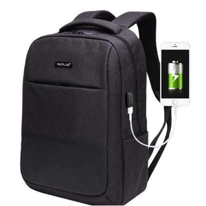 Planet Gates grey black Multifunction computer USB charging 15.6 inch Laptop Backpack men School Bag Large Capacity Casual Style Water Resistant bags