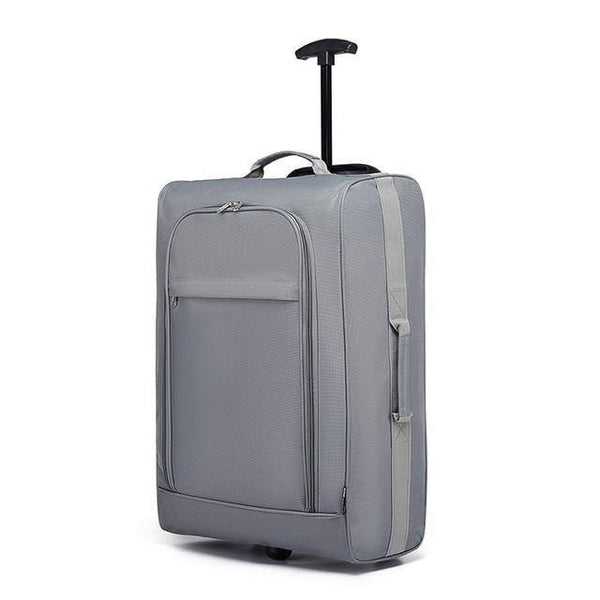 Planet Gates GREY / China / 20" Suitcase Hand Luggage Trolley Case Travel Bags High Quality Oxford Soft Shell 2 Wheels Light Weight 20 Inch Purple K1873