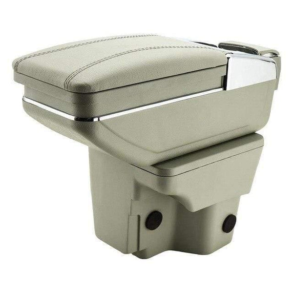 Planet Gates Grey / China Armrest Box For Kia Rio 3 2011-2016 PU Leather Central Container Storage Box Car Styling Accessories