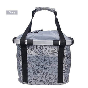 Planet Gates Grey / China Bicycle Basket Handlebar Pannier Cycling Carryings Holder Bike Riding Pouch Cycle Biking Front Baggage Bag 3.0KG Load
