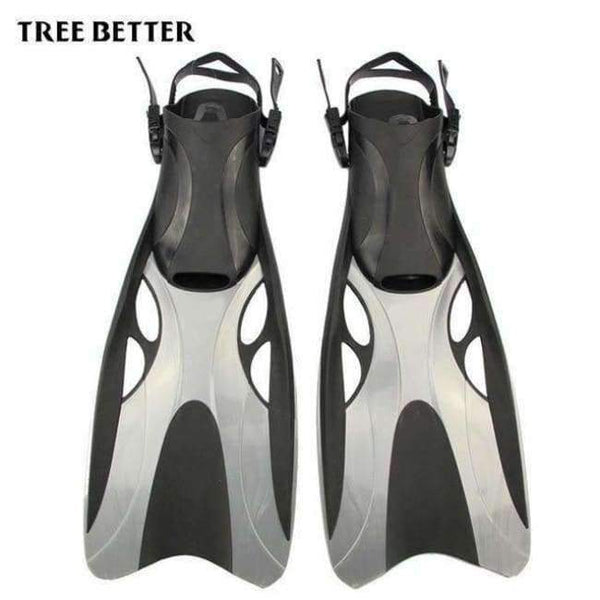 Planet Gates Grey / China / L/XL Adult Adjustable Swimming Frog Shoes Silicone Professional Dive Team Open Diving Snorkeling Long diving Flippers
