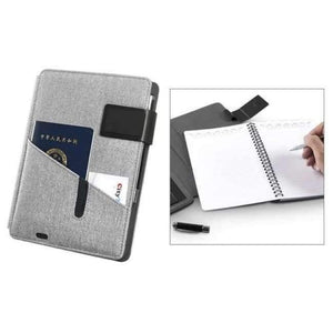 Planet Gates grey color 2 Multi Functional Notebook with 5000 mAh Power Bank Supplies Business Gift Office Supply Writing Pad A5