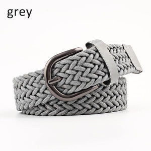 Elastic Stretch Waist Belts For Men Women Casual Stretch Woven Belt Women Waistband Student Jeans Canvas Belt