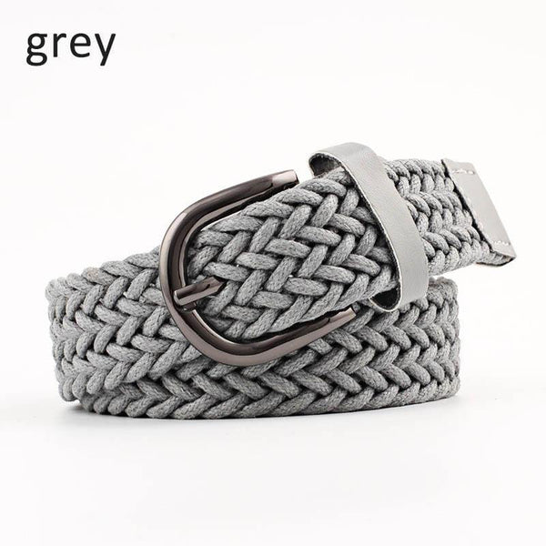 Elastic Stretch Waist Belts For Men Women Casual Stretch Woven Belt Women Waistband Student Jeans Canvas Belt