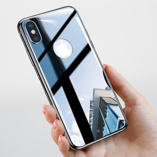 Planet Gates Grey / For iPhone X Baseus 4D Back Screen Protector Tempered Glass For iPhone X 10 Full Body Cover Protection Rear Toughened Glass Film For iPhoneX