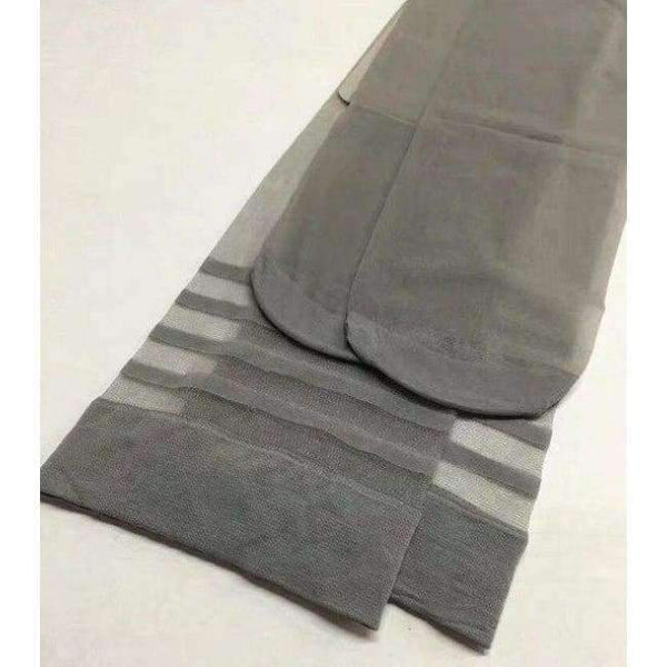 Planet Gates grey / free Women Three Stripe Stocking Over Knee Socks Stay Up Invisible Medias Thigh High Tights Transparent Chaussettes Hot CI335