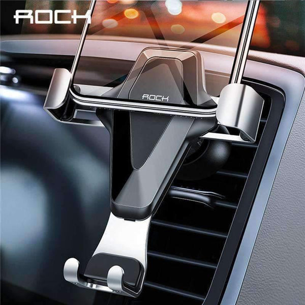 Planet Gates Grey Gravity Car Phone Holder For iPhone X XS MAX 8 7 6 Plus Samsung Xiaomi Mobile Phone Holder GPS Air Vent In Car Mount Stand