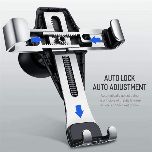 Planet Gates Grey Gravity Car Phone Holder For iPhone X XS MAX 8 7 6 Plus Samsung Xiaomi Mobile Phone Holder GPS Air Vent In Car Mount Stand