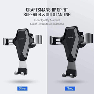 Planet Gates Grey Gravity Car Phone Holder For iPhone X XS MAX 8 7 6 Plus Samsung Xiaomi Mobile Phone Holder GPS Air Vent In Car Mount Stand