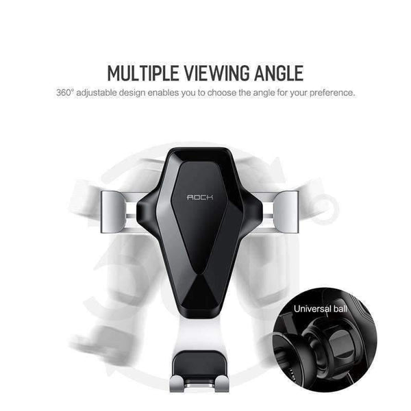 Planet Gates Grey Gravity Car Phone Holder For iPhone X XS MAX 8 7 6 Plus Samsung Xiaomi Mobile Phone Holder GPS Air Vent In Car Mount Stand