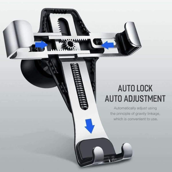 Planet Gates Grey Gravity Car Phone Holder For iPhone X XS MAX 8 7 6 Plus Samsung Xiaomi Mobile Phone Holder GPS Air Vent In Car Mount Stand