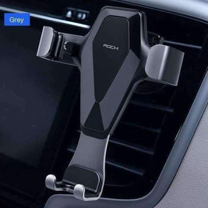 Planet Gates Grey Gravity Car Phone Holder For iPhone X XS MAX 8 7 6 Plus Samsung Xiaomi Mobile Phone Holder GPS Air Vent In Car Mount Stand