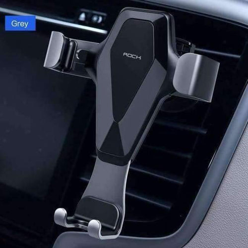 Planet Gates Grey Gravity Car Phone Holder For iPhone X XS MAX 8 7 6 Plus Samsung Xiaomi Mobile Phone Holder GPS Air Vent In Car Mount Stand