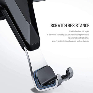 Planet Gates Grey Gravity Car Phone Holder For iPhone X XS MAX 8 7 6 Plus Samsung Xiaomi Mobile Phone Holder GPS Air Vent In Car Mount Stand