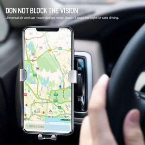 Planet Gates Grey Gravity Car Phone Holder For iPhone X XS MAX 8 7 6 Plus Samsung Xiaomi Mobile Phone Holder GPS Air Vent In Car Mount Stand
