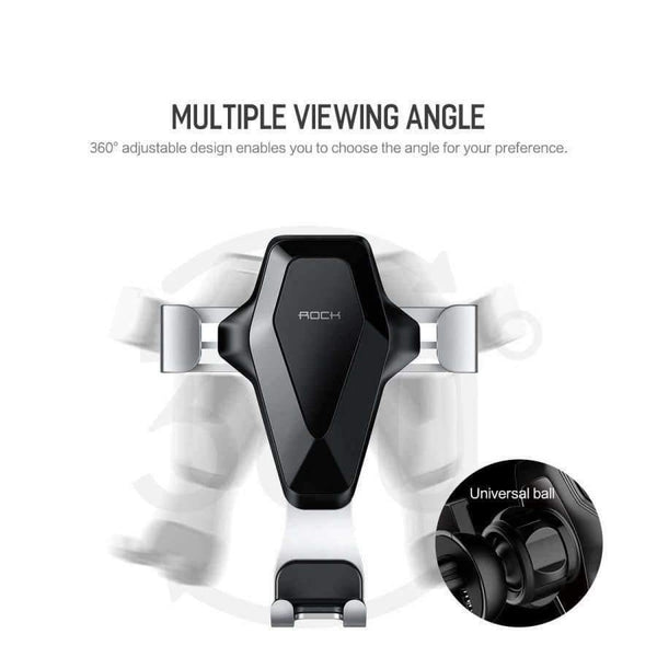 Planet Gates Grey Gravity Car Phone Holder For iPhone X XS MAX 8 7 6 Plus Samsung Xiaomi Mobile Phone Holder GPS Air Vent In Car Mount Stand