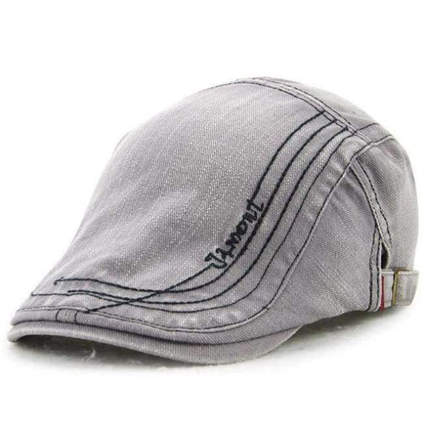 Planet Gates grey Jamont Mens Vintage Cotton Newsboy Cap Casual Adjustable Peaked Hats Boina Flat Caps Duckbill Visor British Gentleman Beret Hats