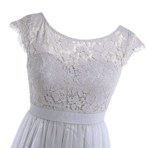 Planet Gates Grey Lace Long Bridesmaid Dresses 2017 Chiffon Dusty Rose Wine Red Pearl Pink Floor Length Wedding Party Summer Dresses