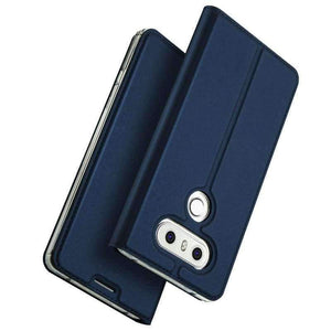 Planet Gates Grey LG G6 Case Luxury PU Leather + Silicone Wallet Flip Cover Housing With Card Slot Stand For LGG6 Phone Cases