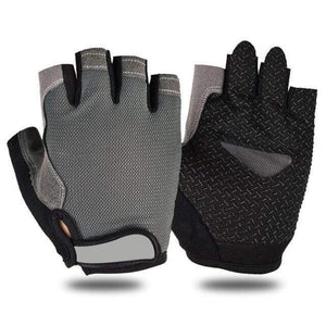 Planet Gates Grey / M / China Cycling Anti-slip Anti-sweat Men Women Half Finger Gloves Breathable Anti-shock Sports Gloves Bike Bicycle Cycling Glove