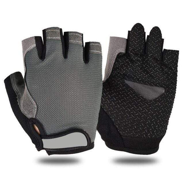 Planet Gates Grey / M / China Cycling Anti-slip Anti-sweat Men Women Half Finger Gloves Breathable Anti-shock Sports Gloves Bike Bicycle Cycling Glove