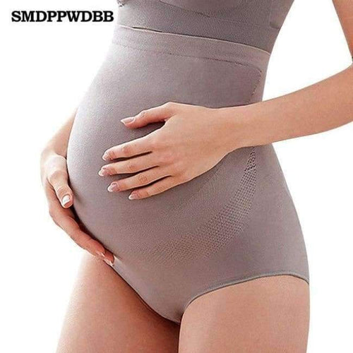 Planet Gates Grey / M Maternity Panties for Pregnant Women Underwear High Waist Briefs Pregnancy Intimates Abdominal Support Belly Band