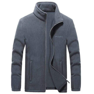 Planet Gates Grey / M Men's Thicken windbreaker Fleece Jackets 7XL 8XL 9XL Wool Liner Hoody Warm sportswear Hoodies Thermal Coats Sweatshirts For Men