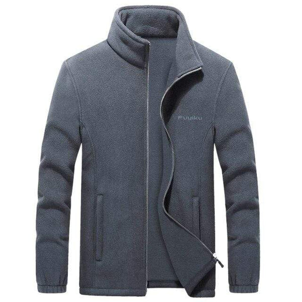 Planet Gates Grey / M Men's Thicken windbreaker Fleece Jackets 7XL 8XL 9XL Wool Liner Hoody Warm sportswear Hoodies Thermal Coats Sweatshirts For Men