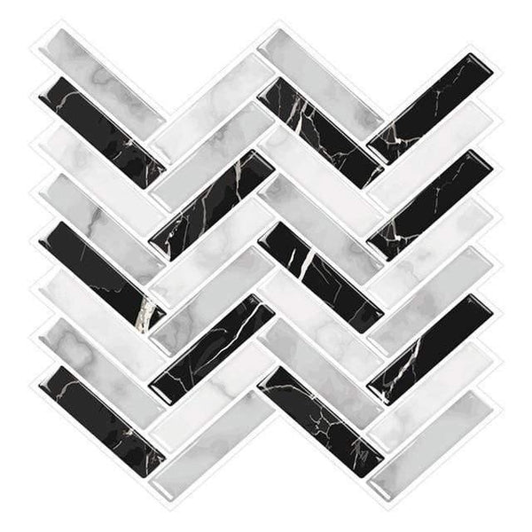 Kitchen Bathroom 3D Waterproof Self Adhesive Mosaic Wall Decal Cabinet Sticker Peel and Stick Backsplash Vinyl Tiles