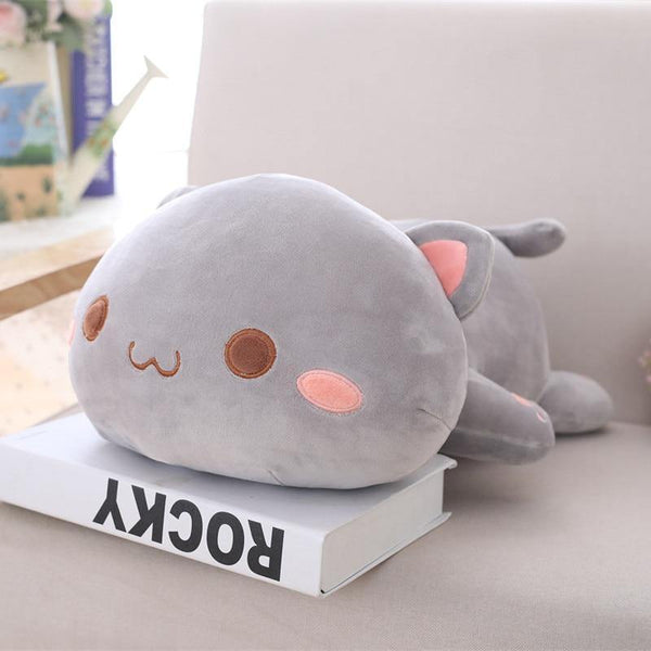 35-65 Kawaii Lying Cat Plush Toys Stuffed Cute Cat Doll Lovely Animal Pillow Soft Cartoon Toys For Children Girls Christmas Gift