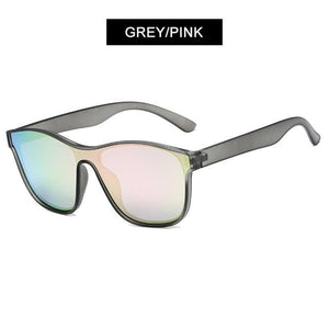 Planet Gates Grey Pink Square Polarized Sunglasses Men Women Fashion Square Male Sun Glasses Brand Design One-piece Lens Eyewear UV400