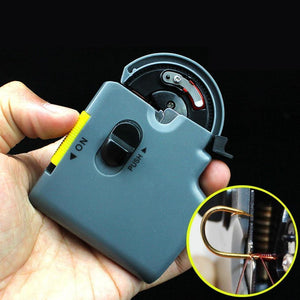 Planet Gates Grey Portable Electric Automatic Fishing Hook Tier Machine Fishing Accessories Tie Fast Fishing Hooks Line Tying Device
