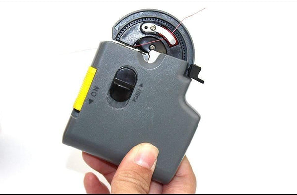 Planet Gates Grey Portable Electric Automatic Fishing Hook Tier Machine Fishing Accessories Tie Fast Fishing Hooks Line Tying Device