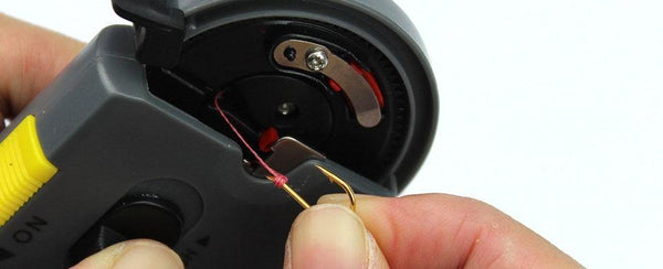 Planet Gates Grey Portable Electric Automatic Fishing Hook Tier Machine Fishing Accessories Tie Fast Fishing Hooks Line Tying Device