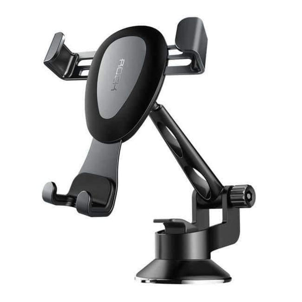 Planet Gates Grey Quality Gravity Metal Car Phone Holder, Linkage Aluminum Alloy Adjustable Mobile Phone holder For Car Stand Bracket