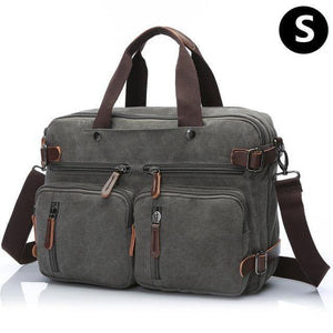 Planet Gates Grey-S Briefcase man Bag Business Shoulder Messenger Bag Men's vintage Casual Laptop Handbag male Messenger Crossbody Bags back