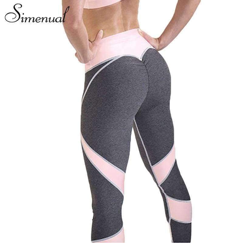 Planet Gates grey / S Hot sale patchwork heart hip leggings sportswear for women bodybuilding grey slim sexy legging female pants sale