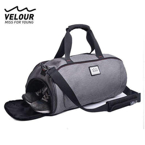 Planet Gates Grey Shoulder Sports Gym Bag for Shoes Bags Women Fitness Yoga Training Men Gymtas tassen 2018 Sac De Sport Tas X584YL