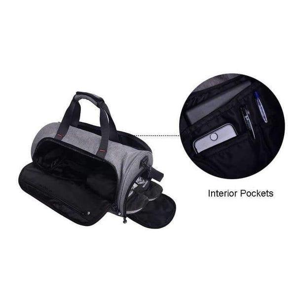 Planet Gates Grey Shoulder Sports Gym Bag for Shoes Bags Women Fitness Yoga Training Men Gymtas tassen 2018 Sac De Sport Tas X584YL