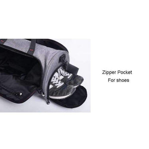 Planet Gates Grey Shoulder Sports Gym Bag for Shoes Bags Women Fitness Yoga Training Men Gymtas tassen 2018 Sac De Sport Tas X584YL