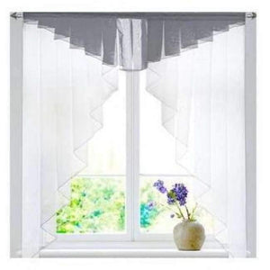 Planet Gates Grey / W100 X L100CM 11 colors Fashion Pleated Roman Curtain Design Stitching Colors Tulle Balcony Kitchen Window Curtain Blind 1pc