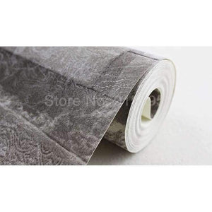 Planet Gates Grey White / 5.3㎡ Stacked Brick 3D Stone Wallpaper Modern Wallcovering PVC Roll Wallpaper Brick Wall Background Wallpaper Grey For Living Room