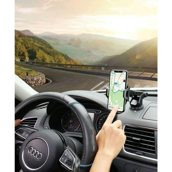 Planet Gates Grey Windshield Mount Gravity Sucker Car Phone Holder Air Vent Car Holder For iPhone X XS Max XR 7 8 Holder For Phone In Car