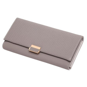 Planet Gates Grey Woman Wallet Clutch Plaid Wallet Zipper Female Ladies Hot Change Women Luxury Credit Phone Card Holder Coin Purses For Girls
