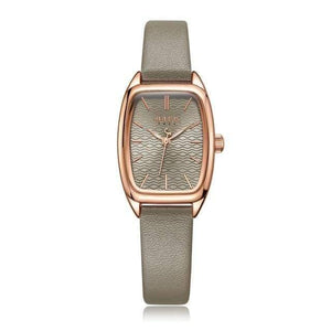 Planet Gates Grey Women's Watch Japan Quartz Hours Fashion Wave-like Clock Leather Bracelet Modern Classic Girl Birthday Gift Julius Box