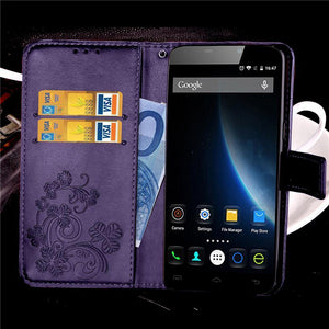 Planet Gates Grey / X3 / Case & Strap Luxury Leather Phone Case For Doogee X3 / X5 Max  X5 Max Pro / F5 / X6 X6 Pro Back Cover Flip Shell Wallet Stand