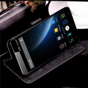 Planet Gates Grey / X3 / Case & Strap Luxury Leather Phone Case For Doogee X3 / X5 Max  X5 Max Pro / F5 / X6 X6 Pro Back Cover Flip Shell Wallet Stand