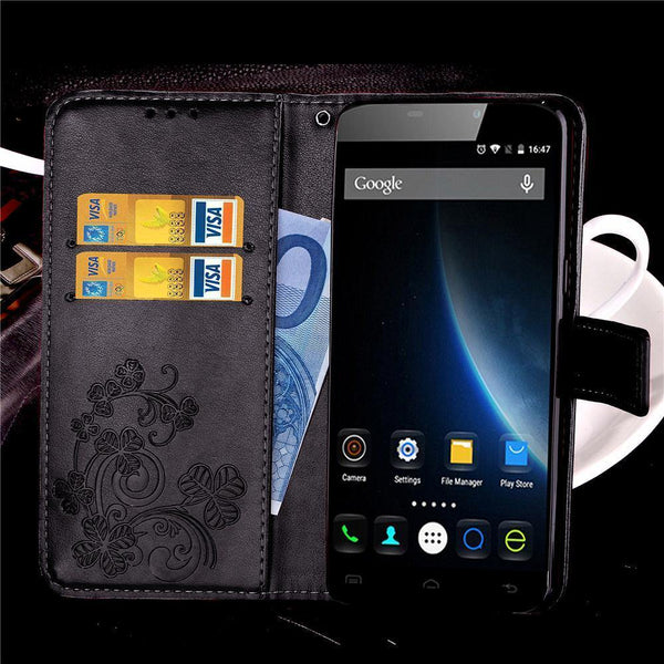 Planet Gates Grey / X3 / Case & Strap Luxury Leather Phone Case For Doogee X3 / X5 Max  X5 Max Pro / F5 / X6 X6 Pro Back Cover Flip Shell Wallet Stand